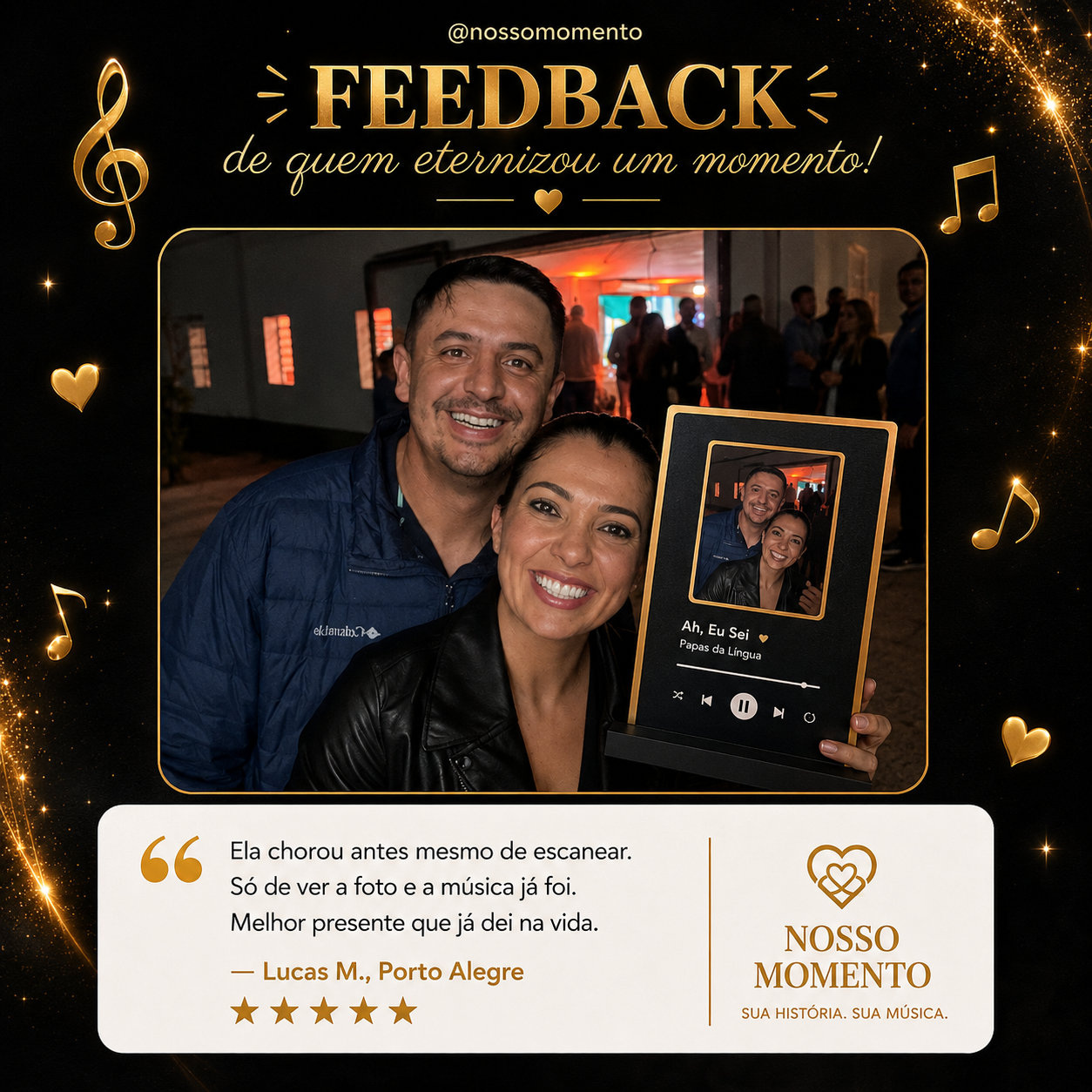Feedback Lucas M. — Nosso Momento